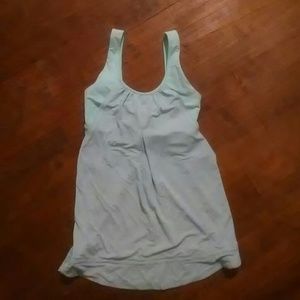 Lululemon Tank top mint built in sports bra